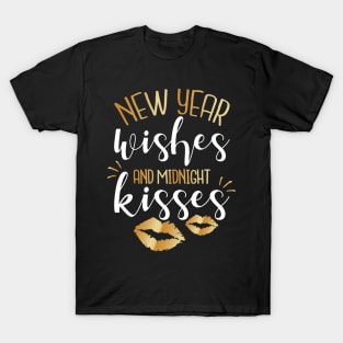 New Year Wishes And Midnight Kisses T-Shirt